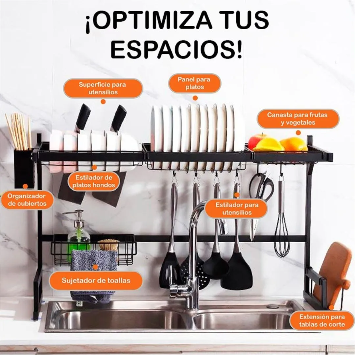 Estante Acero Inoxidable platero 65 cm