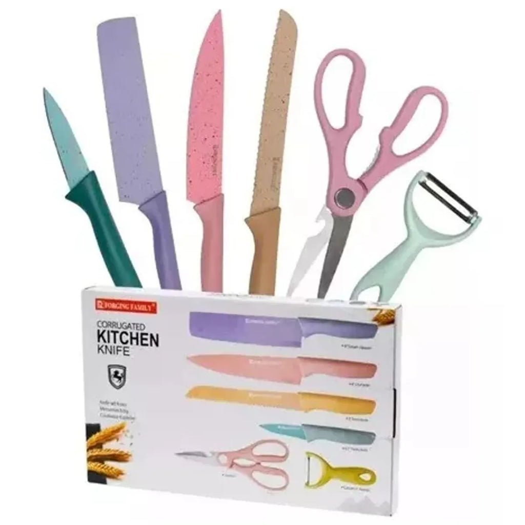 Set X6 De Cuchillos En Cerámica Quitchen